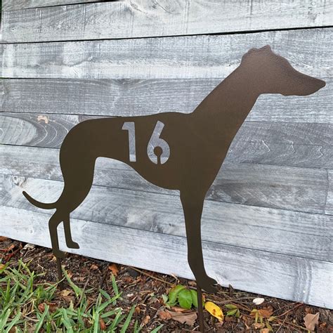 greyhouse metal house number sign|Greyhound Address Sign .